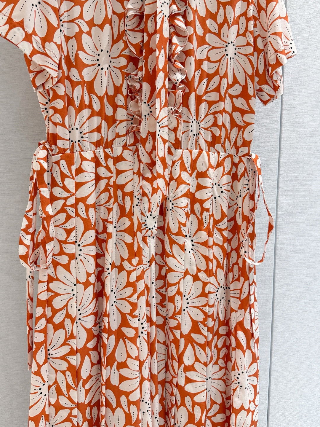 PRADA 26S PRINTED PLEATED DRESS STYLE 987