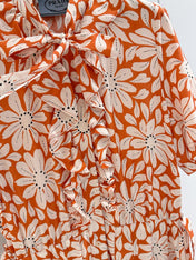 PRADA 26S PRINTED PLEATED DRESS STYLE 987