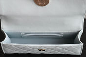 CHANEL 25S KELLY 18 CM IN SOFT MINT BLUE LAMBSKIN
