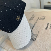 CHANEL 26S CRYSTAL-EMBELLISHED BASEBALL CAP 337798