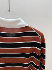 PRADA 26S STRIPED LONG-SLEEVE KNIT SWEATER 1058