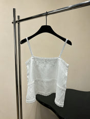 PRADA 26S LACE TRIM CAMISOLE 1044