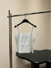 PRADA 26S LACE TRIM CAMISOLE 1044