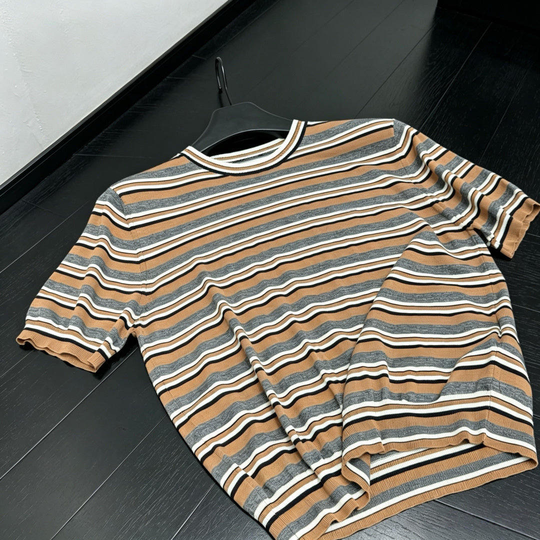 PRADA 26S SHORT-SLEEVE KNIT T-SHIRT 1010