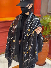 CHANEL 26S SCARF 200 IN CASHMERE AND SILK 307227