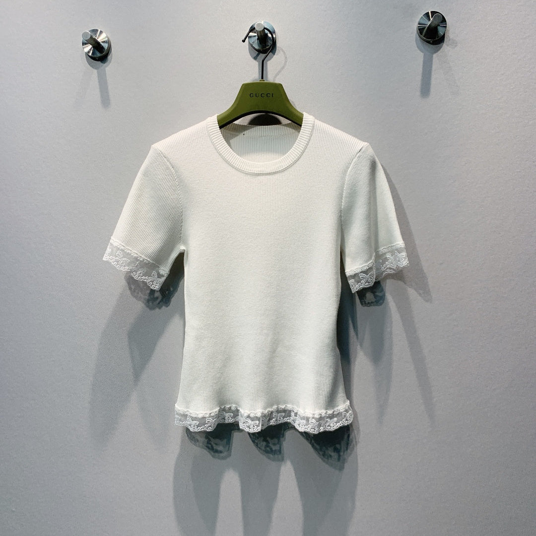 GUCCI 26S SHORT-SLEEVE KNIT T-SHIRT 468
