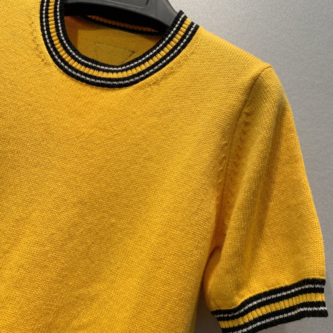 PRADA 26S SHORT-SLEEVE KNIT T-SHIRT STYLE 961