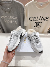 DIOR CHRONO SNEAKER 25S IN WHITE LAMBSKIN AND MESH FABRIC STYLE 7