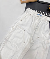 PRADA 25S DENIM WIDE-LEG PANTS 372