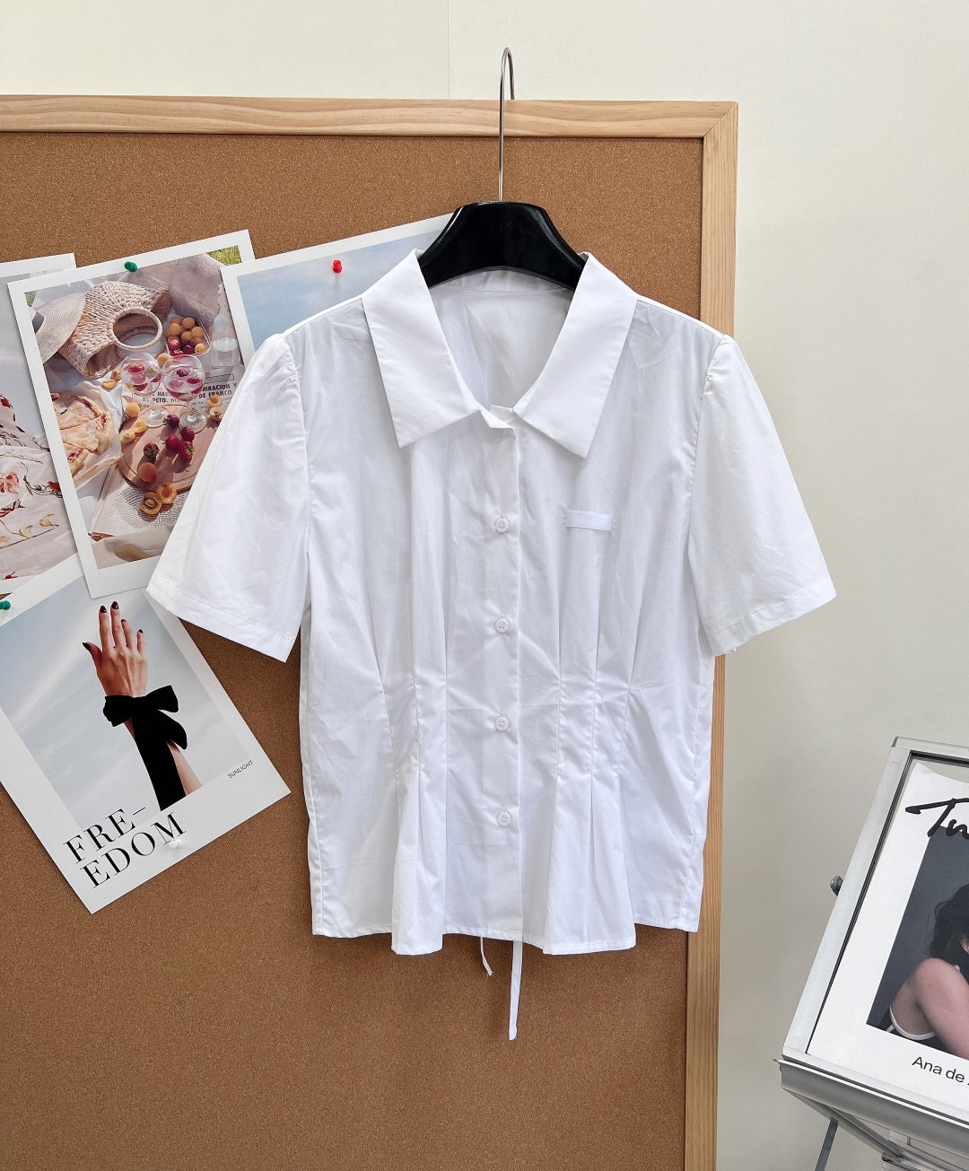 PRADA 26S SHORT WHITE SHIRT 1046