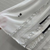 DIOR WHITE RUFFLED SHIRT 264378