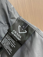 PRADA 26S SHORT-SLEEVE ZIP-UP SHIRT 1035