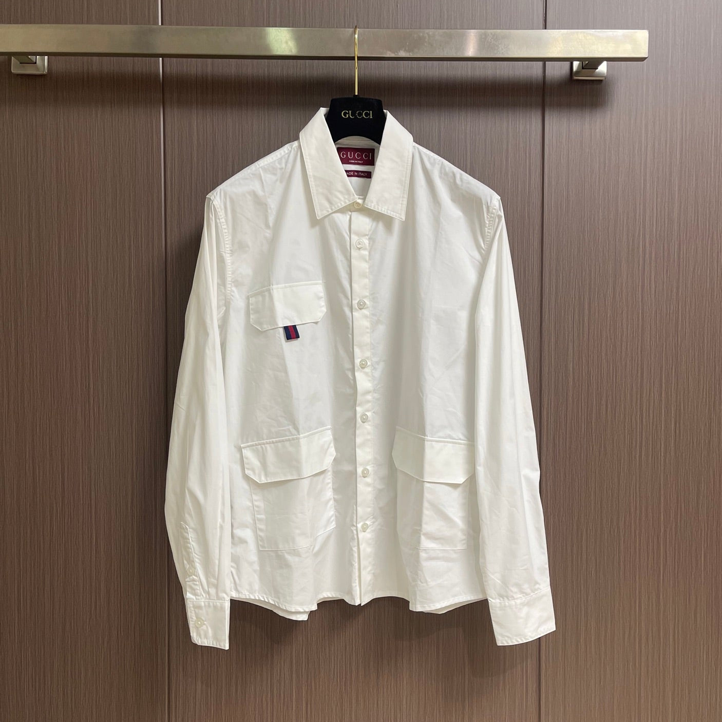 GUCCI 26S LONG-SLEEVE OVERSHIRT 400