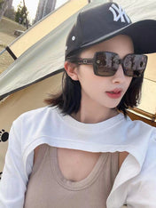 MONTAIGNE SUNGLASS CD1228 IN ACETATE EMBOSSED LOGO