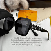 SQUARE JEWEL SUNGLASS L2990 IN ACETATE FRAME