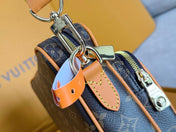 LV 25S TROCADERO MEDIUM MESSENGER BAG 25 IN BROWN MONOGRAM CANVAS GOLD HARDWARE