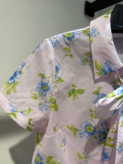 PRADA 26S SHORT-SLEEVE BOW-TIE SHIRT STYLE 988
