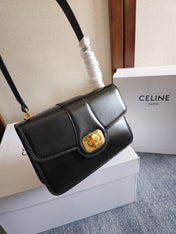 JOSEPHINE BAG 18.5 IN BLACK PATENT CALFSKIN