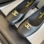 CC PUMP BLACK CALFSKIN
