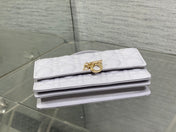 DIOR 25S DIOR TALK PHONE POUCH 21 IN PALE LILAC CALFSKIN GOLD HARDWRE