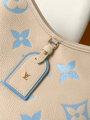 CARRYALL PM 29 BAG IN BEIGE MIX BLUE MONOGRAM EMPREINTE LEATHER