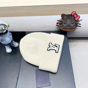 BEANIE HAT IN BEIGE WOOL 435028