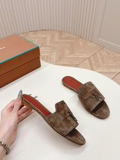 LP SUMMER CHARMS SANDALS IN ASH BROWN SUEDE