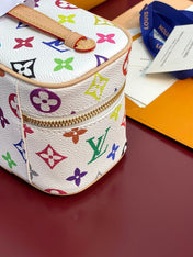 NICE NANO 14 IN MULTICOLOR MONOGRAM CANVAS GOLD ZIPPER