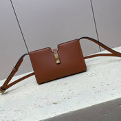 MINI 18 STRAP POCHETTE IN BRONZE BROWNN SUPPLE CALFSKIN