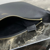CELINE 25S TEEN LULU BAG 24 IN BLACK CALFSKIN GOLD HARDWARE