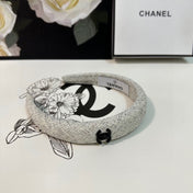 WHITE TWEED HAIRBAND 124640