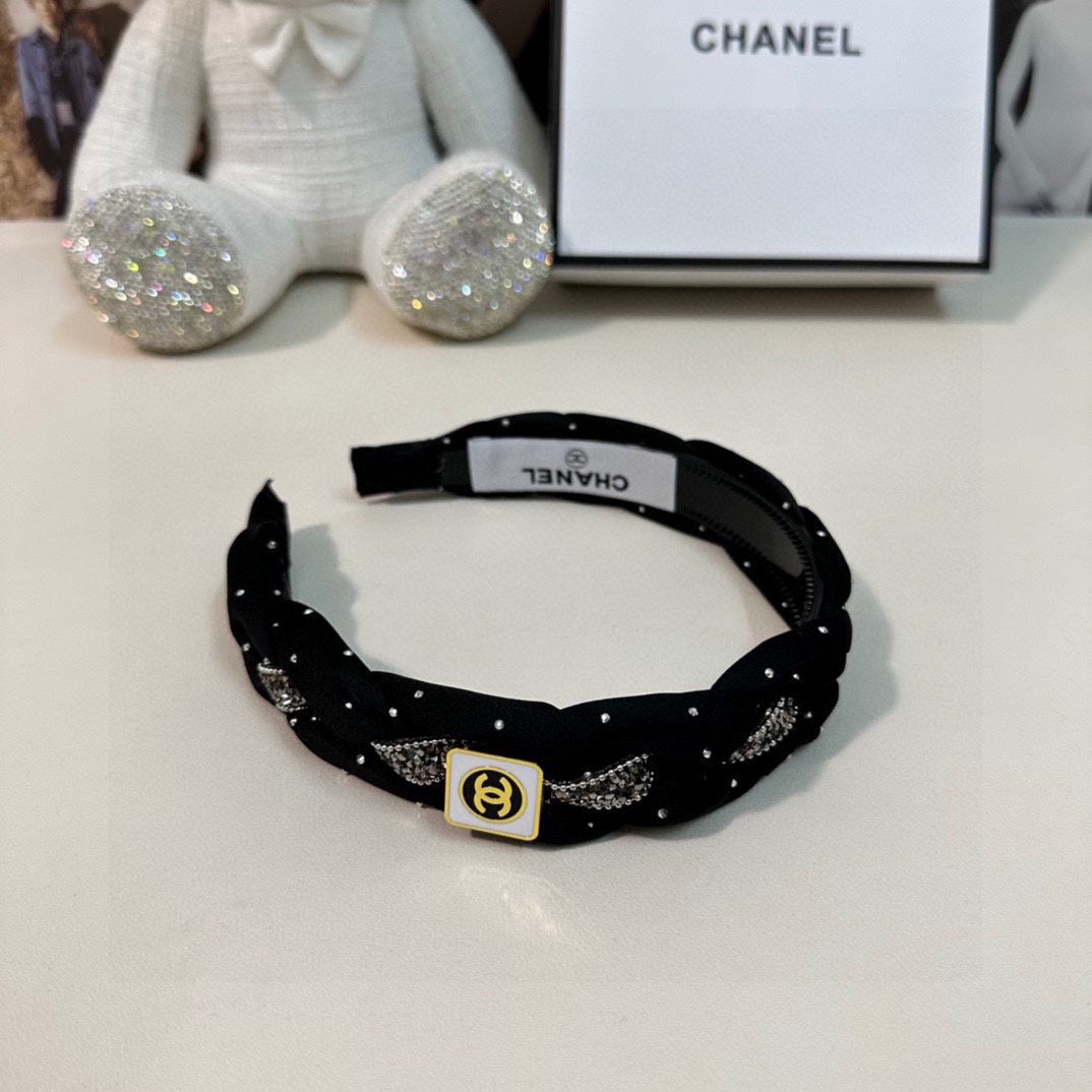 HAIRBAND CC LOGO BLACK FOR WOMEN 151340