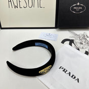 THICK HEADBAND IN BLACK VELVET 299364
