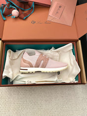LP 26S BASIC 360 FLEXY WALK SNEAKER IN PINK FABRICS AND CALFSKIN