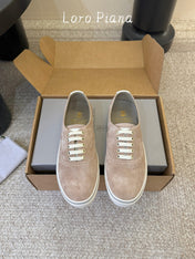 LP 26S LACE-UP SNEAKERS IN LIGHT BROWN SUEDE