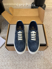 LP 26S LACE-UP SNEAKERS IN NAVY BLUE SUEDE