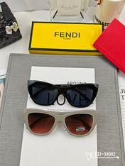 DIAGONAL CAT-EYE FRAME SUNGLASSES 58002 IN ACETATE