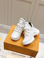 LV BARRACUDA SNEAKER IN WHITE CALFSKIN