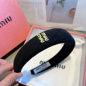 THICK HEADBAND IN BLACK CASHMERE 412454