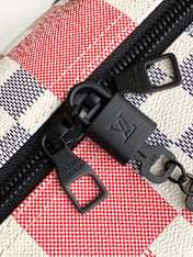 LV 25S SAC KEEPALL BANDOULIÈRE 50 IN MULTICOLOR CANVAS AND CALFSKIN TRIM