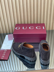 GG HORSEBIT LOAFERS IN DARK PURPLE SUEDE