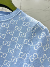 GUCCI 26S SHORT-SLEEVE CREWNECK KNIT T-SHIRT 470