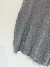 PRADA 26S HOODED SLEEVELESS KNIT TOP 1021