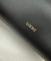 LOEWE 25S MADRID BAG 28 IN BLACK CALFSKIN GOLD HARDWARE