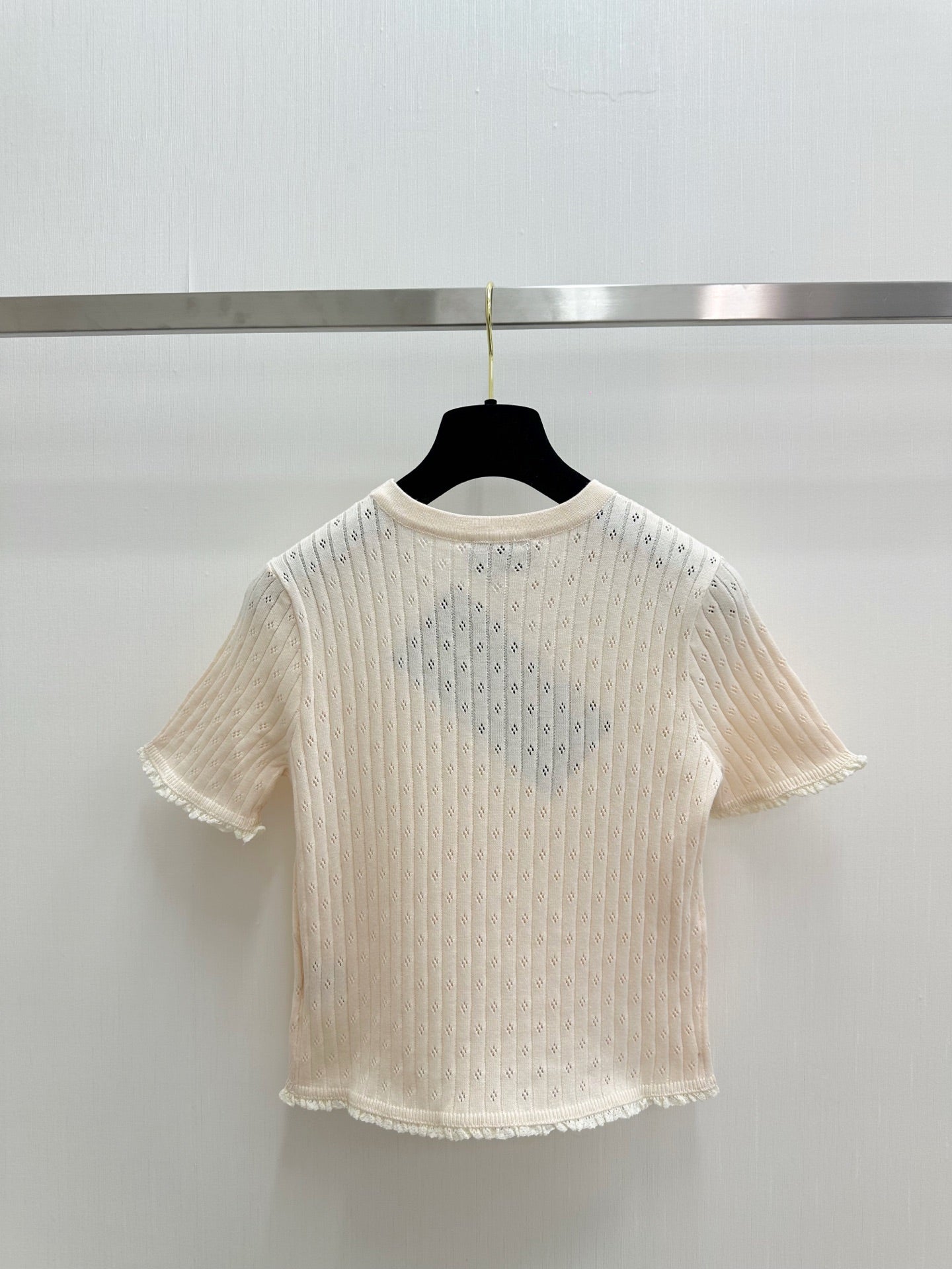 PRADA 26S SHORT-SLEEVE KNIT TOP 1017