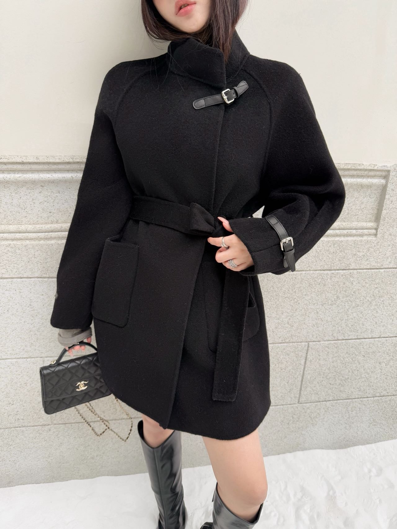 HERMES 25S CROPPED STAND-COLLAR JACKET 443