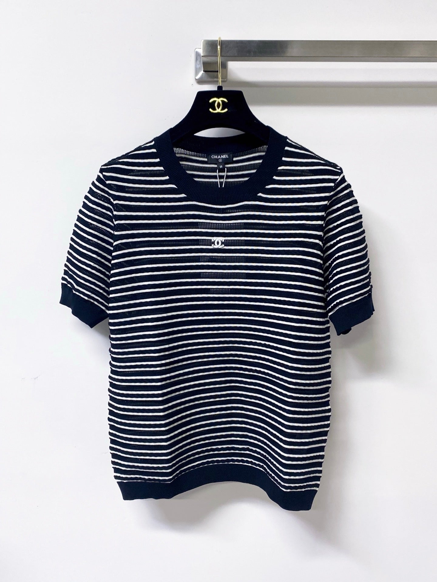 CHANEL 26S SHORT-SLEEVE KNIT TOP STYLE 1146