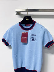 GUCCI 26S SHORT-SLEEVE KNIT TOP 433
