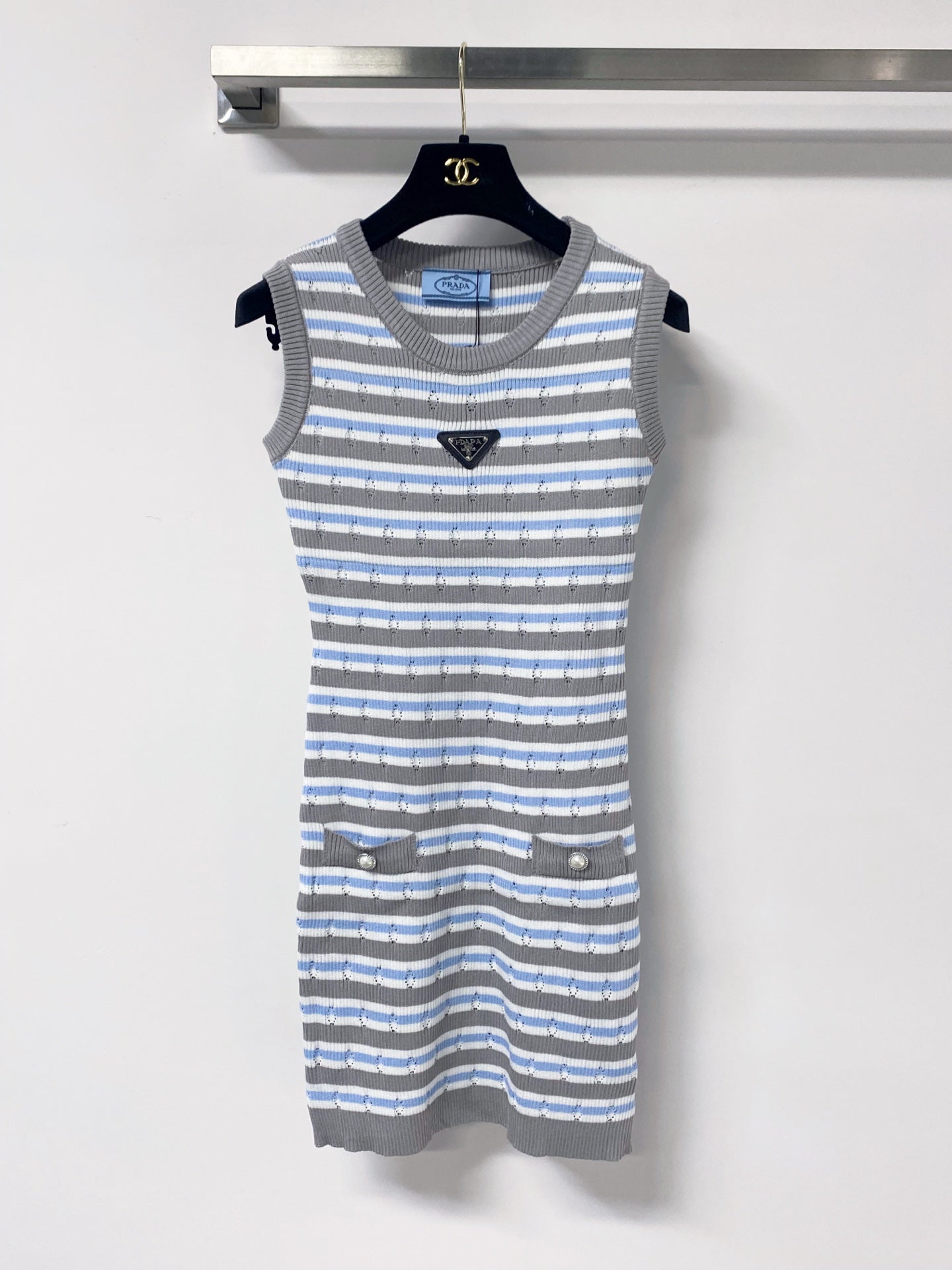 PRADA 26S SLEEVELESS KNIT DRESS STYLE 924
