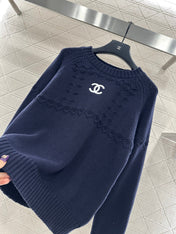 CHANEL 25S EMBROIDERED CROCHET SWEATER 348
